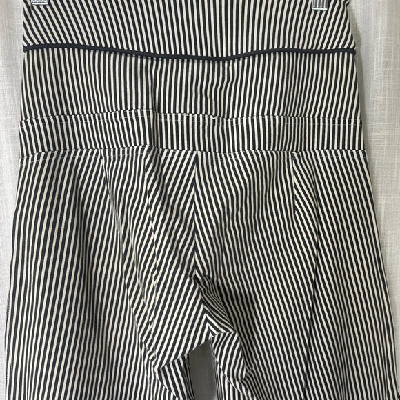Maddie Moon Pinstripe Bell Bottom High Waist Festival Pant size small. - Picture 5 of 6